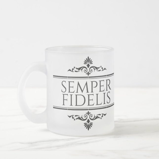 Semper Fidelis Frostad Glasmugg (Vänster)