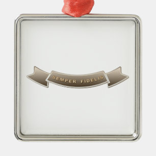 Semper Fidelis Julgransprydnad Metall