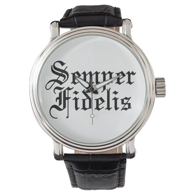 Semper Fidelis - latinsk fras Armbandsur (Framsida)