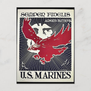 Semper Fidelis Vykort
