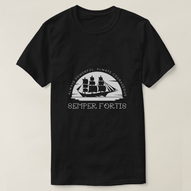 Semper Fortis T Shirt (Design framsida)