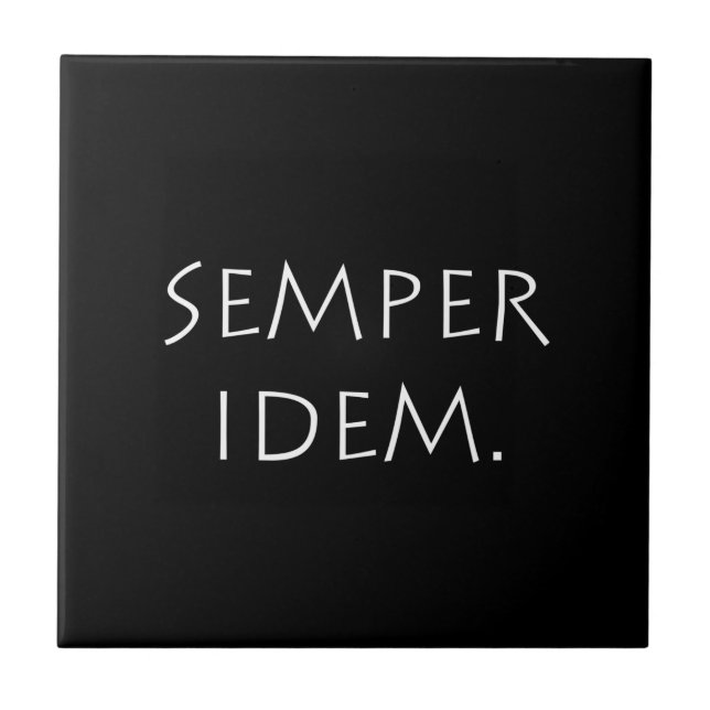 Semper Idem Kakelplatta (Framsidan)