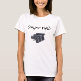 Semper Vigilo - rakt till behålla- och björnärmar T-shirt
