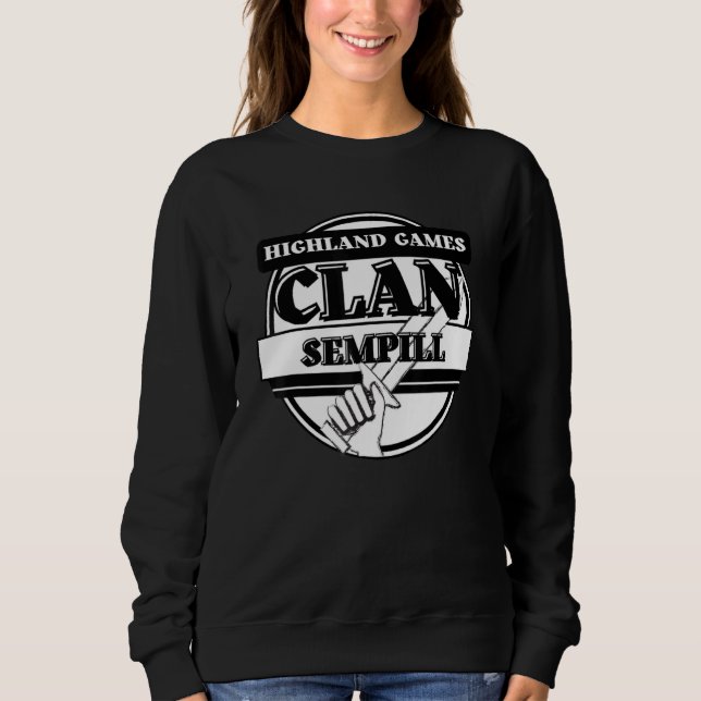 Sempill Highland Games Scottish Clan T Shirt (Framsida)