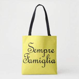 Sempre Famiglia - Italienska - Alltid familj Tygkasse
