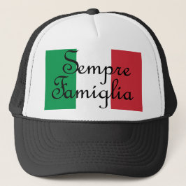 Sempre Famiglia och Italienska färg Keps