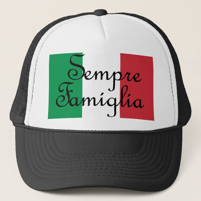 Sempre Famiglia och Italienska färg Keps (Framsida)