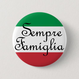 Sempre Famiglia och Italienska färg Knapp