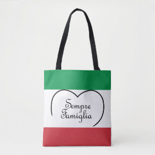 Sempre Famiglia och Italienska flagga to Tygkasse