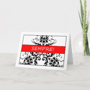 Sempre - grattisbröllopkort i Italiano Kort