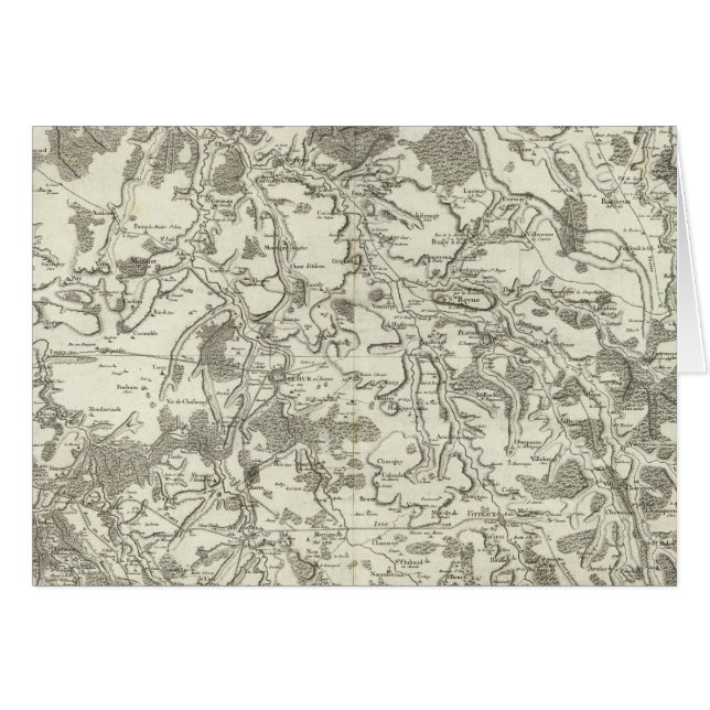 Semur, Montbard Hälsningskort (Framsidan Horizontal)