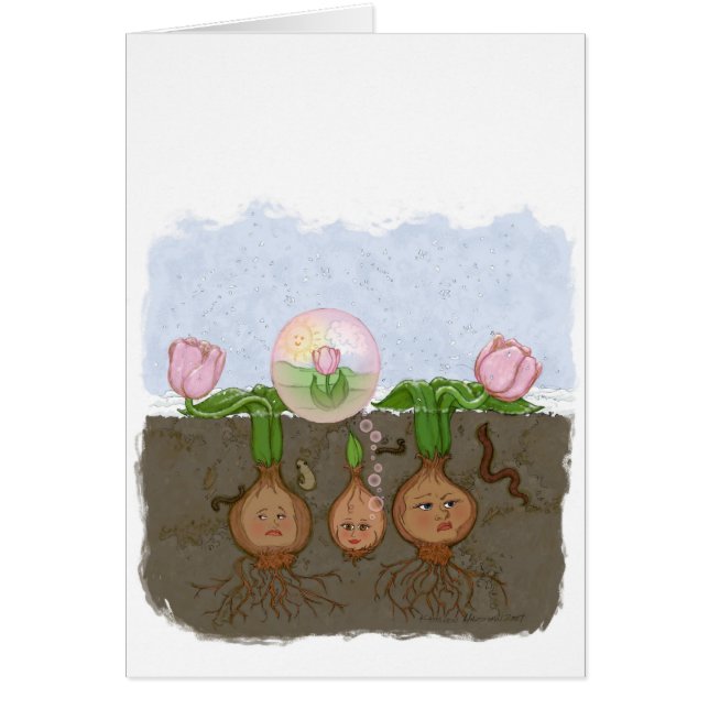 Sen Bloomer Hälsningskort (Framsidan)