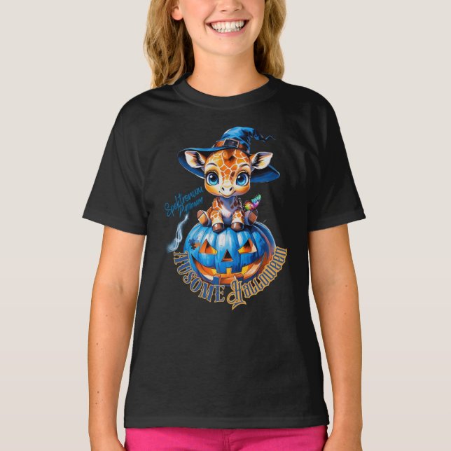 Sen cuties | Giraffe | Autismhalloween T Shirt (Framsida)