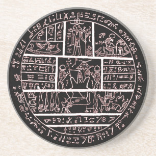 sen demotic egyptisk amulett underlägg
