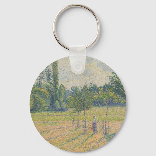 "Sen eftermiddag på vår äng" - Camille Pissarro  Nyckelring (Framsida)