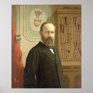 Sen president James A. Garfield av G.F. Gilman Poster
