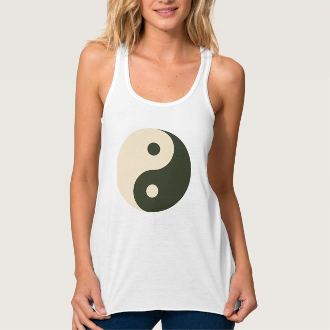 SEN ROUND GUD BLESSA SVART VIT MODA LOGO LINNE MED RACERBACK  (Framsida)