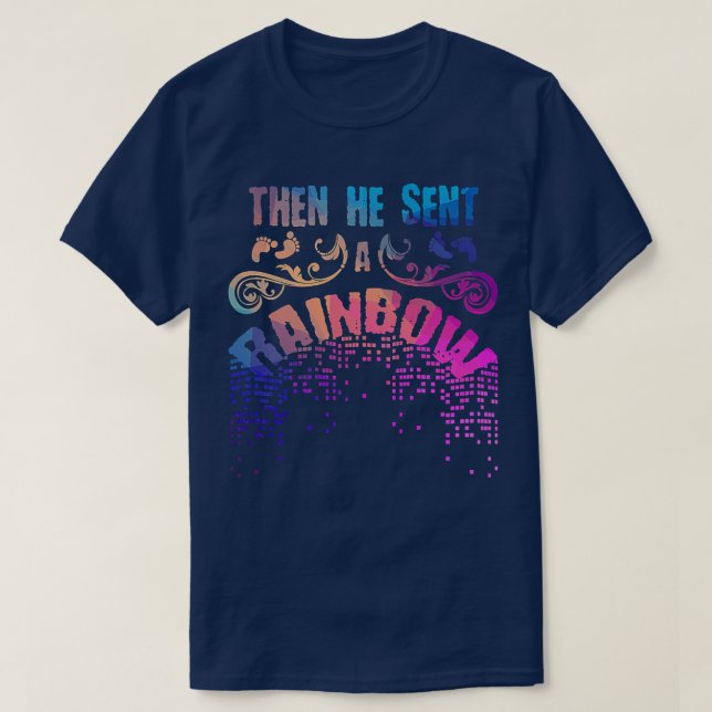 Sen skickade han en regnbågsutstyrd Gravid i Mor T Shirt (Design framsida)