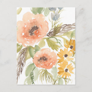 Sena sommarblommor I Vykort