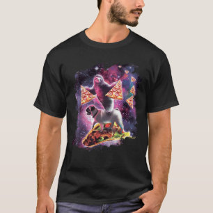 Sena utrymmet med pizza på Pug Riding Taco T Shirt