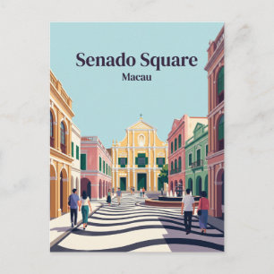 Senado Square Kina Vykort