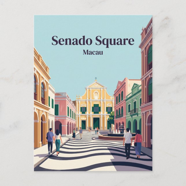 Senado Square Kina Vykort (Framsida)