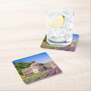 Senanque kloster från Provence Frankrike Underlägg Papper Kvadrat