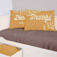 Senap Gult Thankful & Blested Retro Typography