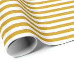 Senap-Gult| Vit Rand Papprare Presentpapper<br><div class="desc">Den här klassiska presenten i rand är en perfekt för dina behov. Slå ihop en födelsedagspresent, babyduschgåva, möhippa, bröllop-gåva eller gåva till andra speciella tillfällen. Det är också ett fantastiskt val att slå in papprare hantverk: papprare höljen, inslagning av papprare buntar, inslagningsströmmar eller inslagning av papprare knärör. Dekorera runt huset...</div>