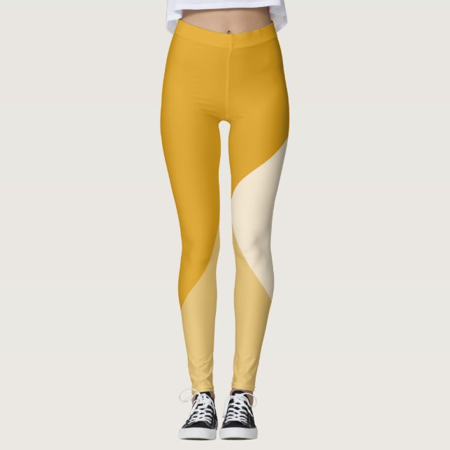 Senap tonar leggings (Framsida)