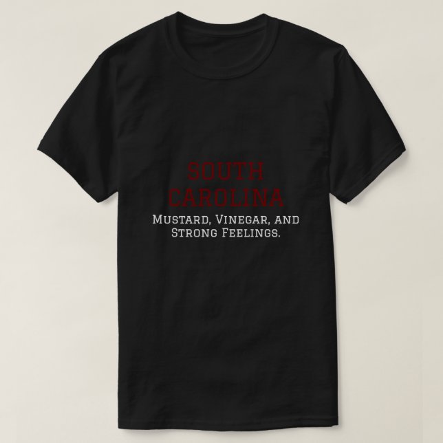 Senap, vinäger och starka känslor t shirt (Design framsida)