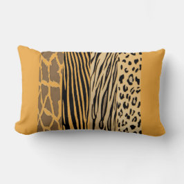 Senapsdjur, tryckt Zebra Stripe Pillow Lumbarkudde