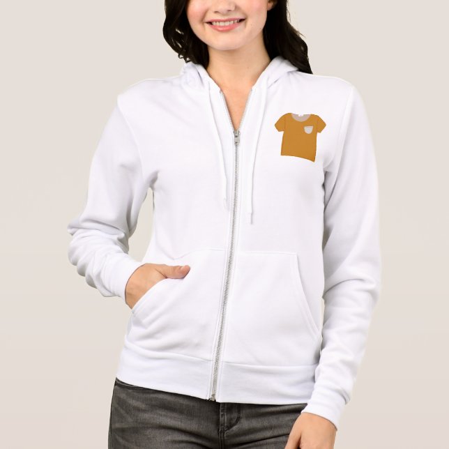Senapsgul minimalistisk topp t shirt (Framsida)