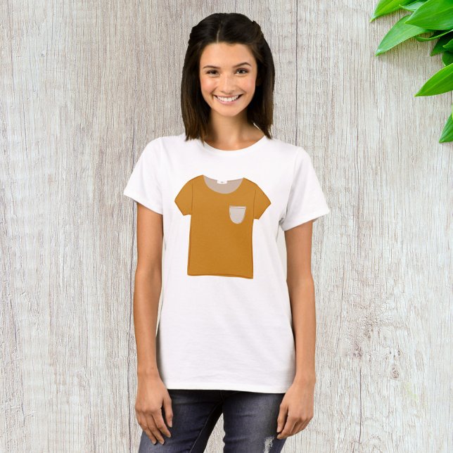 Senapsgul minimalistisk topp t shirt (Skapare uppladdad)