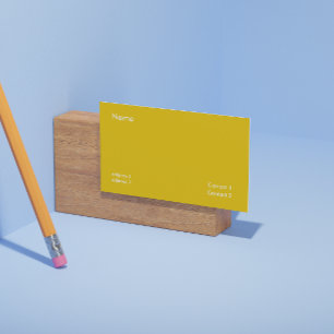 Senapsgul - minimalistisk visitkort