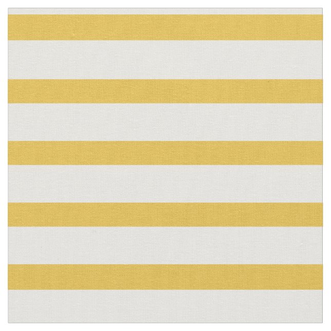 Senapsgul och vitrandtyg tyg (Närbild)