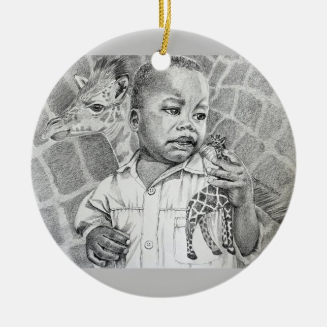 SENAPSGULTT DESIGN FÖR FRÖ GROW-ORNAMENT VID JULGRANSPRYDNAD KERAMIK (Framsidan)