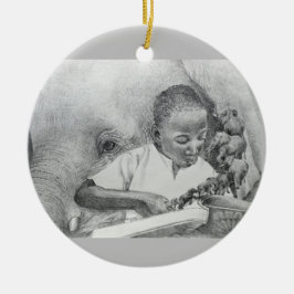 SENAPSGULTT DESIGN FÖR FRÖ GROW-ORNAMENT VID JULGRANSPRYDNAD KERAMIK