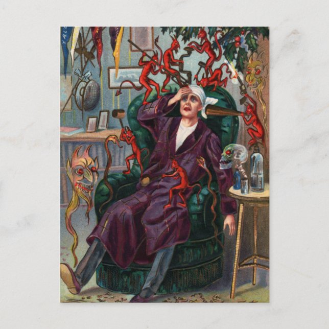 Senapskort för nyårsafton helg vykort (Framsida)