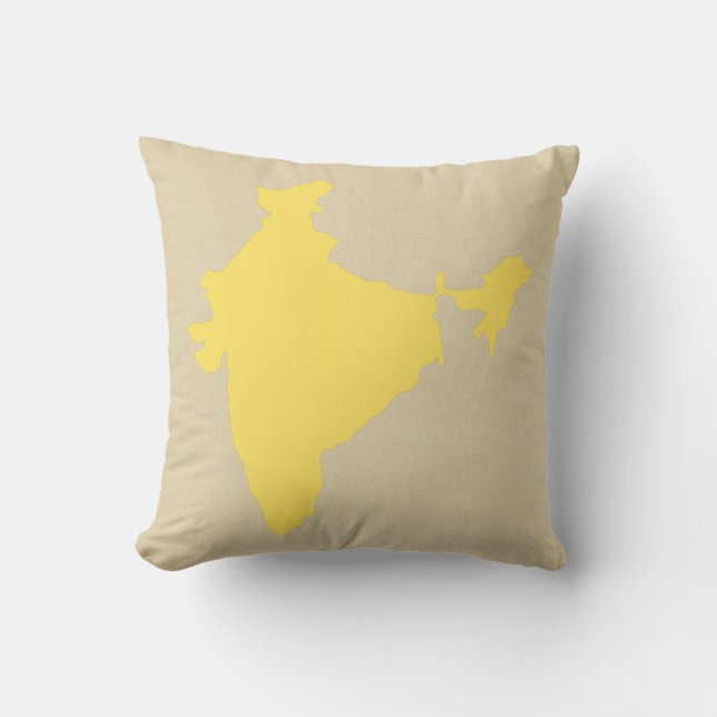 Senapskryddstämningar Indien Kudde (Framsida)