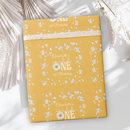 Senapstudda Wild One 1-årsfest Presentpapper