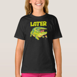 Senare Alligator, Rolig Sommar T Shirt