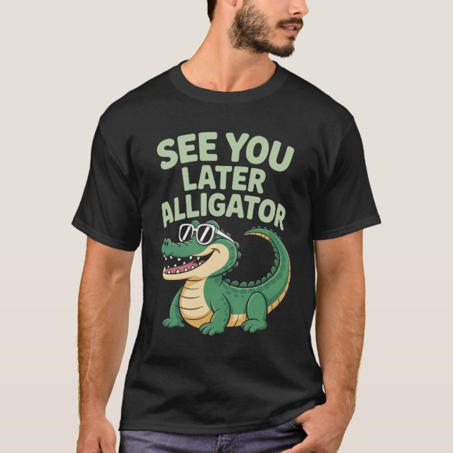 Senare Gator Alligator T Shirt (Framsida)