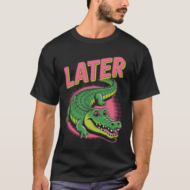 Senare Gator Alligator T Shirt (Framsida)