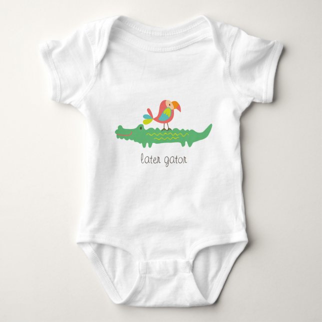 Senare Gator Infant Creeper T Shirt (Framsida)