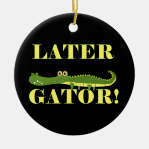Senare Gator Julgransprydnad Keramik