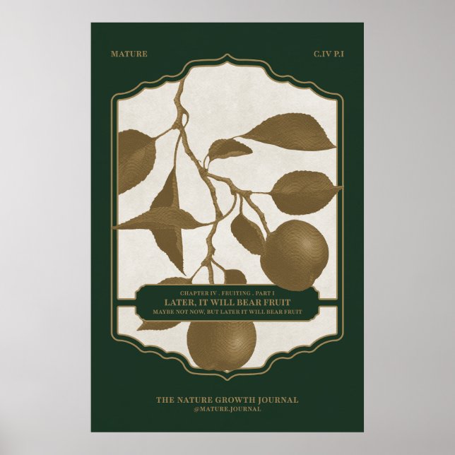 SENARE KOMMER DEN ATT BLI FRUKT POSTER (Framsidan)