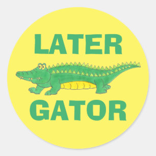 Senare reparationsruta för Gator Cute Tecknad Alli Runt Klistermärke