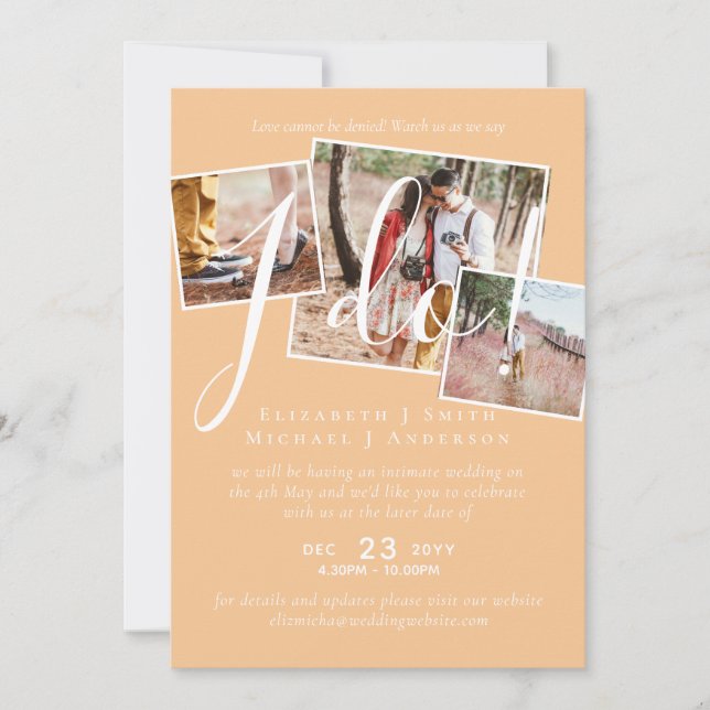 Senareläggning av bröllop, ändring av datummottagn (Framsida)