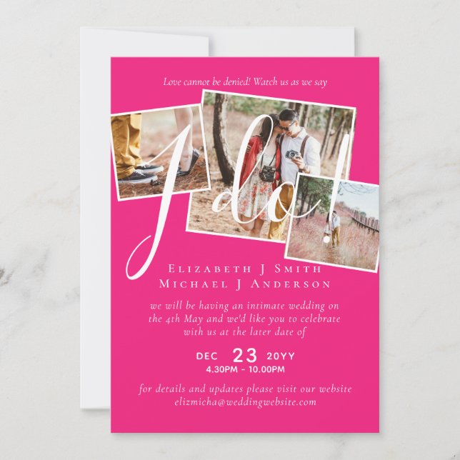 Senareläggning av bröllop, ändring av datummottagn (Framsida)